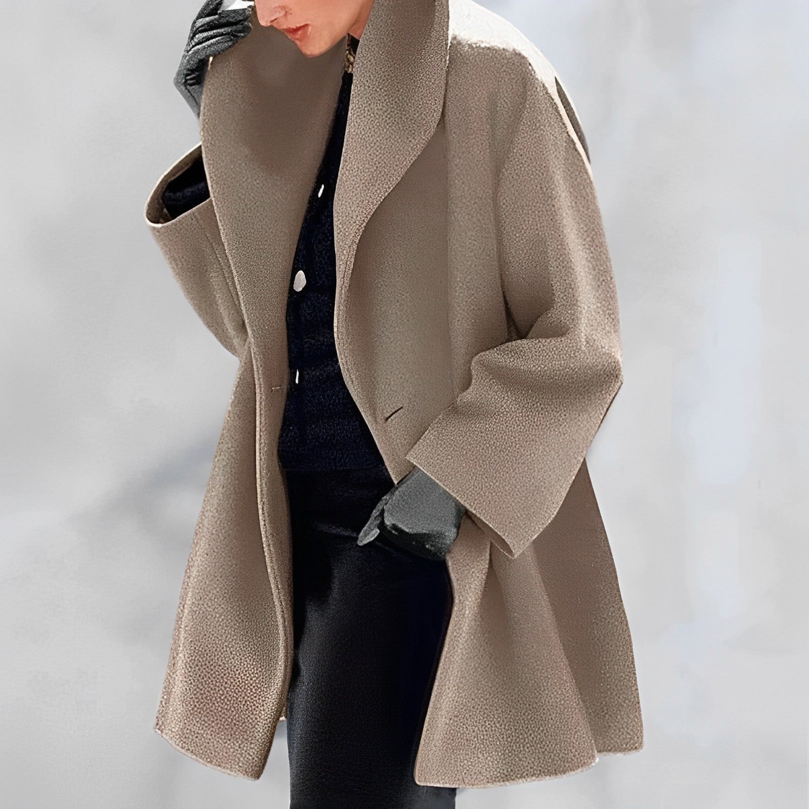 BELMONTE MILANO | CAPPOTTO ELEGANTE CON COLLO AMPIO