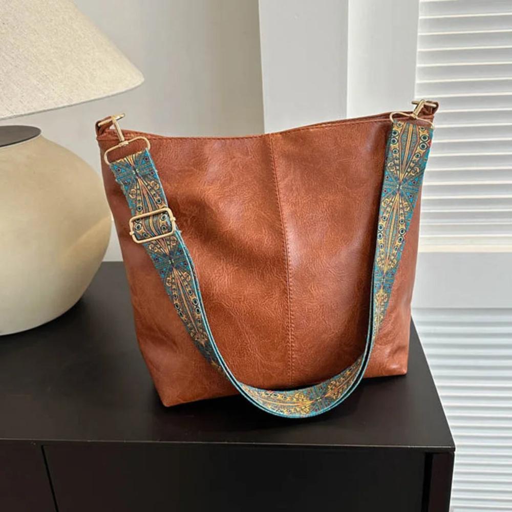 Greta - Borsa a spalla vintage in pelle
