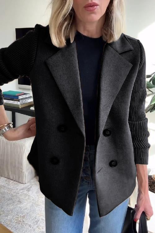 BELMONTE MILANO | CAPPOTTO DOPPIOPETTO CON MANICHE A MAGLIA