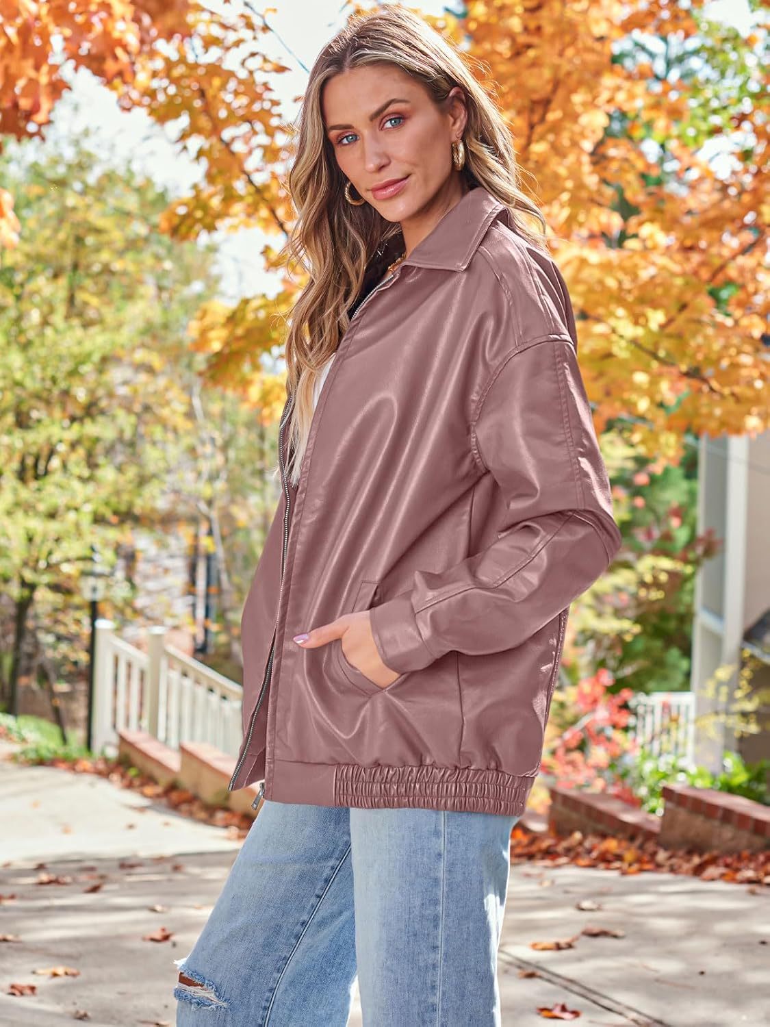 Vintage Oversized Leather Jacket