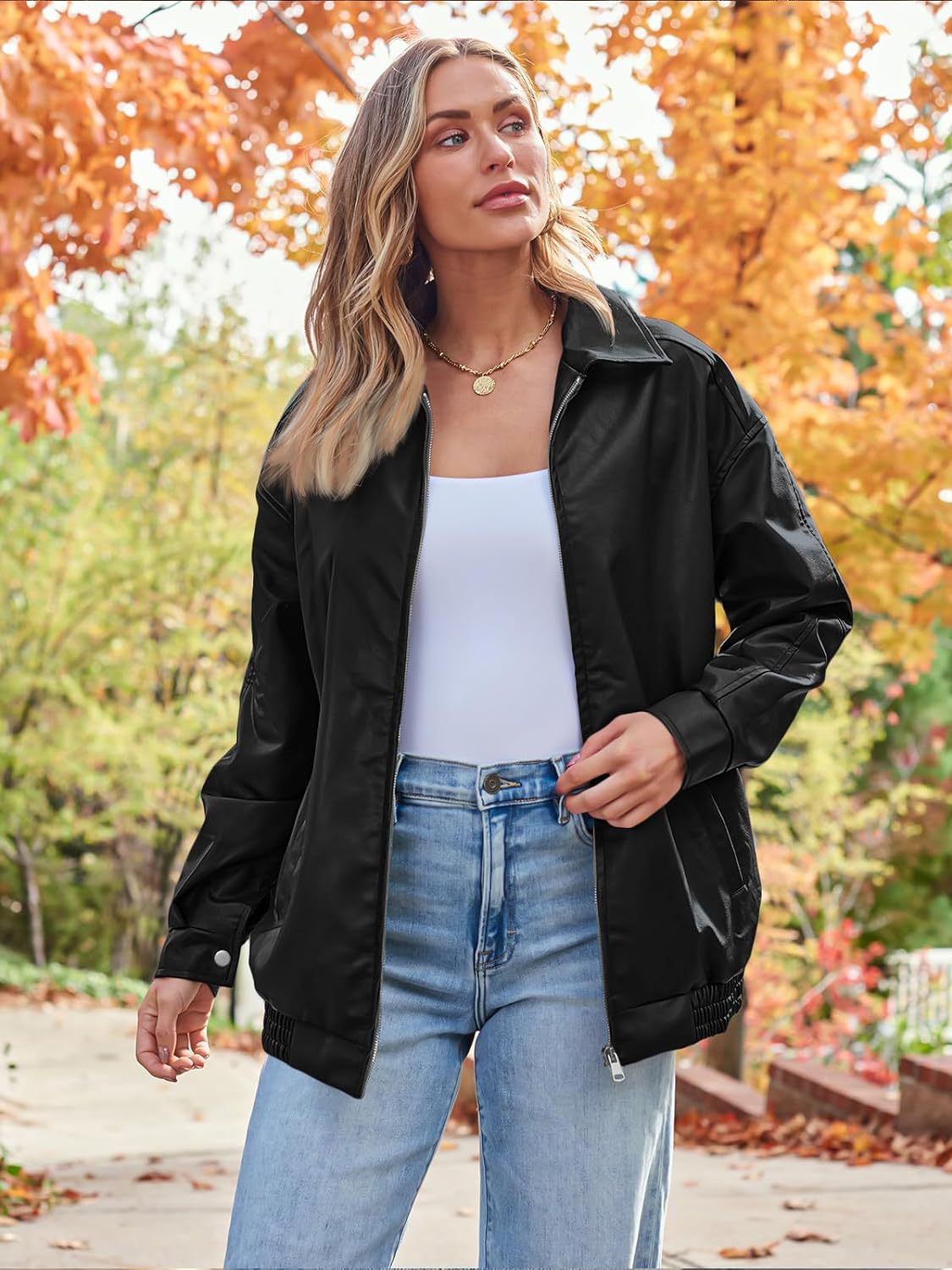 Vintage Oversized Leather Jacket