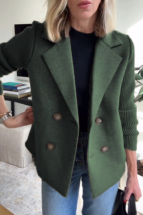 BELMONTE MILANO | CAPPOTTO DOPPIOPETTO CON MANICHE A MAGLIA
