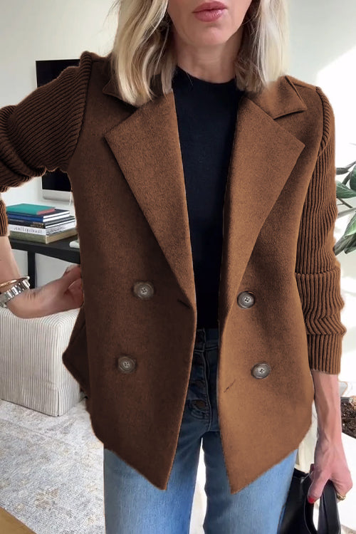 BELMONTE MILANO | CAPPOTTO DOPPIOPETTO CON MANICHE A MAGLIA