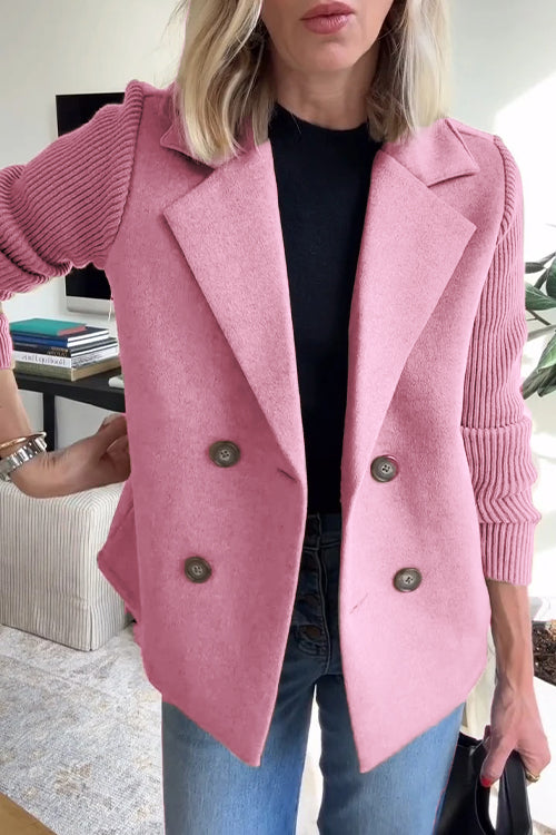 BELMONTE MILANO | CAPPOTTO DOPPIOPETTO CON MANICHE A MAGLIA