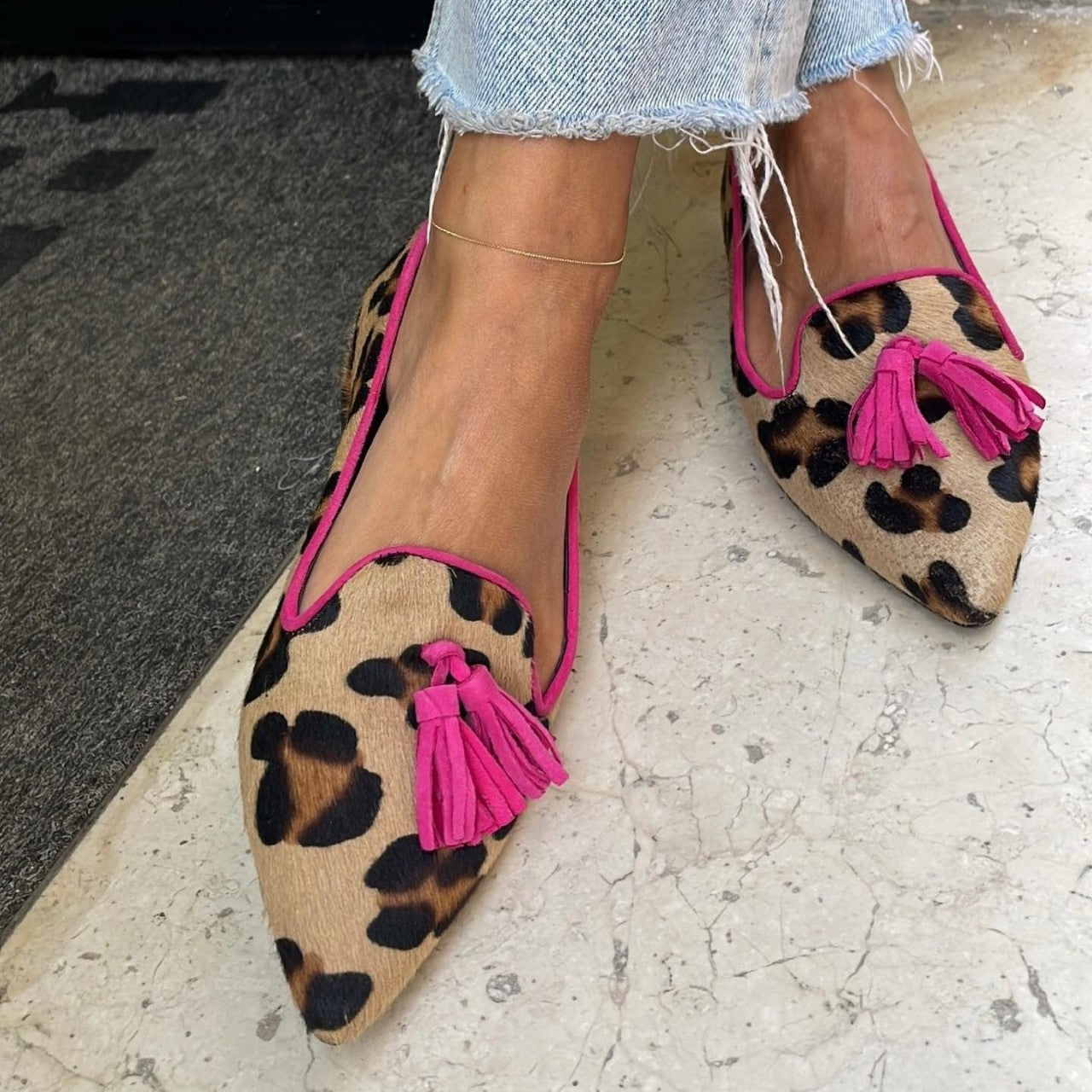 BELMONTE MILANO | BALLERINE ANIMALIER CON NAPPINE CHIC